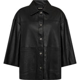Depeche leather wear Tonja oversize skjorte Shirts 099 Black