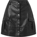 Depeche leather wear Trendy Dawn skindnederdel Skirts 099 Black (Nero)