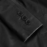 Depeche leather wear Trendy Linea blazer jakke i skind Blazer 099 Black (Nero)