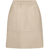 Depeche leather wear Trendy Maria skindnederdel Skirts 202 Vanilla