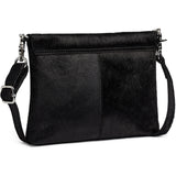 DEPECHE Hair-on skind clutch Clutch 095 Jet Black