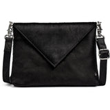 DEPECHE Hair-on skind clutch Clutch 095 Jet Black