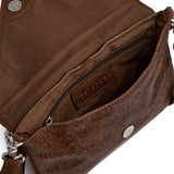 DEPECHE Hair-on skind clutch Clutch 184 Walnut