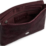 DEPECHE Hair-on skind clutch Clutch 305 Ox Blood