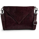 DEPECHE Hair-on skind clutch Clutch 305 Ox Blood