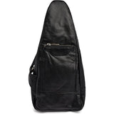 DEPECHE Unik aflang bumbag i blødt skind Bumbag 099 Black (Nero)