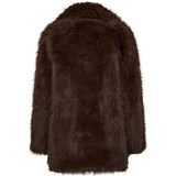 Depeche Clothing Vera faux fur jakke Jackets 015 Brown