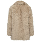 Depeche Clothing Vera faux fur jakke Jackets 177 Cream