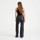 Depeche leather wear Zeli bootcut skindbukser Pants 031 Ocean