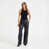 Depeche leather wear Zeli bootcut skindbukser Pants 031 Ocean