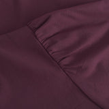 Abi bluse med pufærmer / 100210 - Burgundy - DEPECHE
