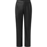 Depeche leather wear Alicia klassisk skindbuks med lige ben Pants 099 Black