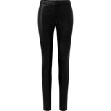 Amber klassisk læderleggings med lynlås i siden / 12040 - Black - DEPECHE