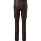 Depeche leather wear Amelia chino skindbuks i 7/8 dels længde Pants 008 Chocolate