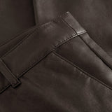 Depeche leather wear Amelia chino skindbuks i 7/8 dels længde Pants 008 Chocolate
