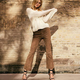 Ava 7/8 ruskindsbukser / 51340 - Dusty Sand - DEPECHE