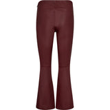 Depeche leather wear Ava RW flare 7/8 længde skindbuks i strækbar kvalitet Pants 279 Burgundy