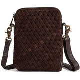 Berlin flettet mobiltaske / 17312 - Chocolate - DEPECHE