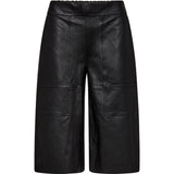 Bermuda shorts i skind (HW) / 51174 - Black - DEPECHE