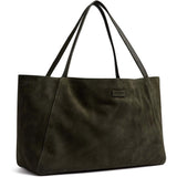 Bilbao shopper i skind og ruskind / 16982 - Army Green - DEPECHE