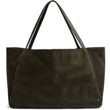 Bilbao shopper i skind og ruskind / 16982 - Army Green - DEPECHE