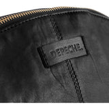 DEPECHE Blød og rummelig læder kosmetik taske Accessories 099 Black