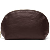 DEPECHE Blød og rummelig læder kosmetik taske Accessories 258 Winter Brown / Brass