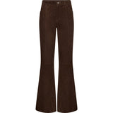 Depeche leather wear Boa HW ruskindbuks boot cut Pants 067 Dusty brown