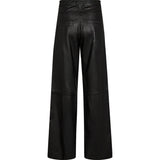 Depeche leather wear Boa skindbukser - Wide leg (HW) Pants 099 Black