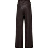 Depeche leather wear Boa HW Wide Skindbukser Pants 008 Chocolate
