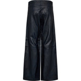 Depeche leather wear Boa skindbukser - Wide leg (HW) Pants 285 Midnight Blue
