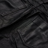 Boel barrel bukser i lammeskind / 51394 - Black - DEPECHE