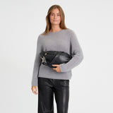 DEPECHE Bumbag i en smørblød læderkvalitet Bumbag 099 Black