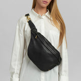 DEPECHE Bumbag i en smørblød læderkvalitet Bumbag 099 Black