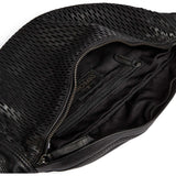 Bumbag i skind med perforeret mønster / 16876 - Black - DEPECHE