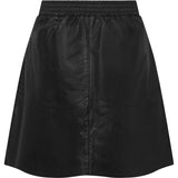 Camilla kort skindnederdel / 51238 - Black - DEPECHE