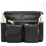 DEPECHE Cool crossbody taske i kvalitetslæder Crossover 097 Gold