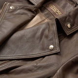 Cool Noora biker skindjakke / 50964 - Latte - DEPECHE