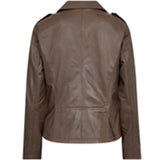Cool Noora biker skindjakke / 50964 - Latte - DEPECHE