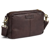 Crossover taske med front lomme / 14132 - Coffee - DEPECHE