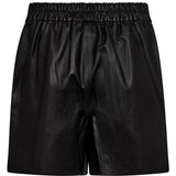 Didde skind shorts / 51440 - Black - DEPECHE
