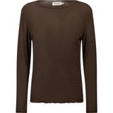 Drew Kashmir Bluse / 100432 - Dark brown - DEPECHE