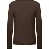 Drew Kashmir Bluse / 100432 - Dark brown - DEPECHE