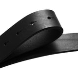 DEPECHE Eksklusivt læderbælte med smukt spænde Belt 099 Black