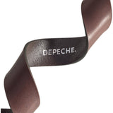 DEPECHE Eksklusivt læderbælte med smukt spænde Belt 161 Dark brown