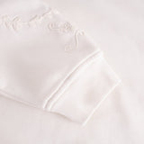 Emily sweatshirt med broderi / 100226 - Off White - DEPECHE