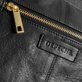 DEPECHE Enkel crossover taske i skind Crossover 099 Black