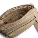 Enkel crossover taske i skind / 13606 - Soft Sand - DEPECHE