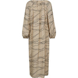 Evy maxi kjole / 100264 - Cream Graphic - DEPECHE