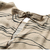 Evy top / 100268 - Cream Graphic - DEPECHE